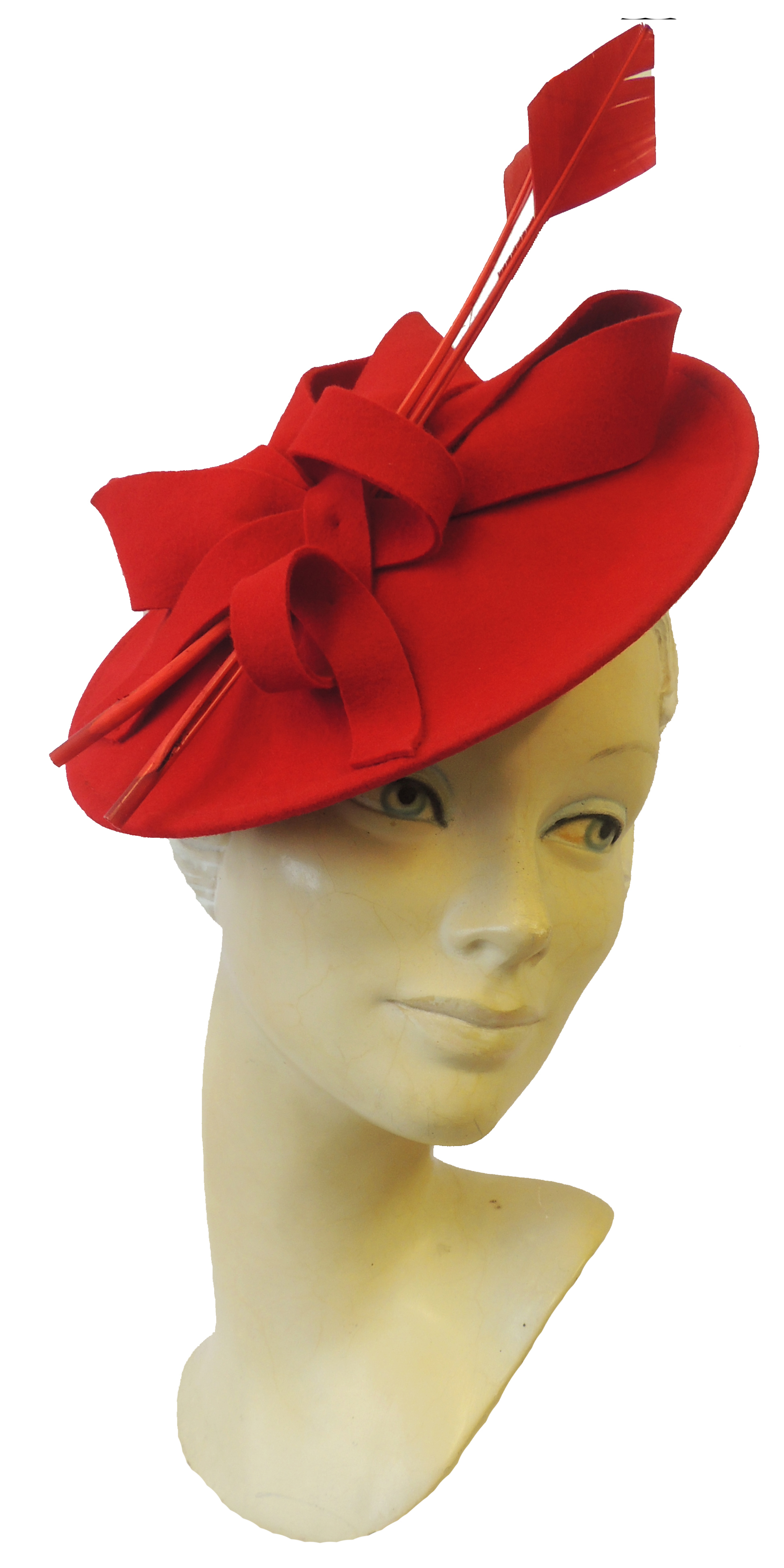 New Ladies Retro 1940s 50s Hollywood Glamour Retro Pinup Saucer Tilt